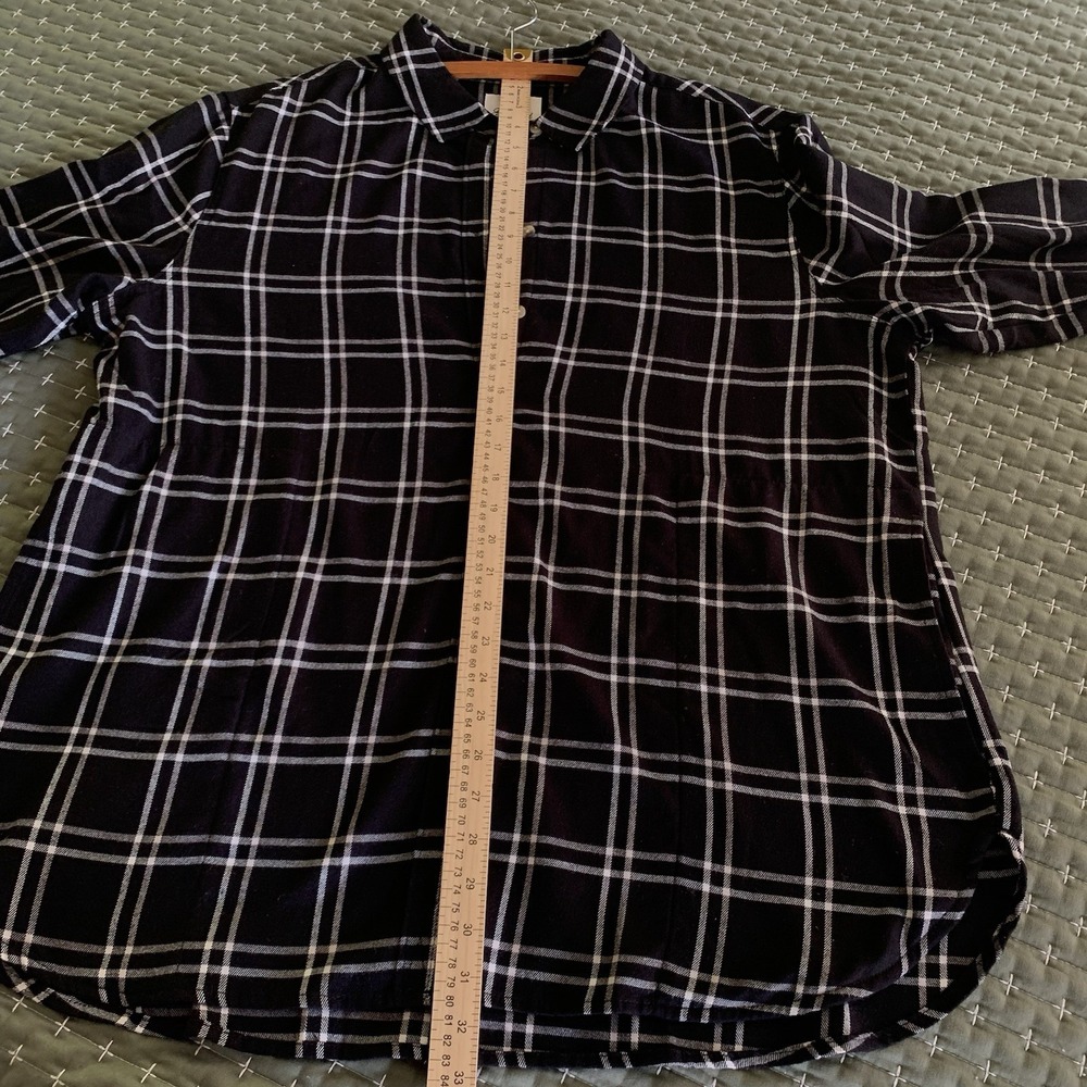 Jachs Girlfriend Ladies' Flannel Shirt, Black Womens XXL  excellent Cozy Cowgirl - Picture 6 of 14